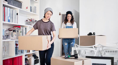 sisters moving to their new house